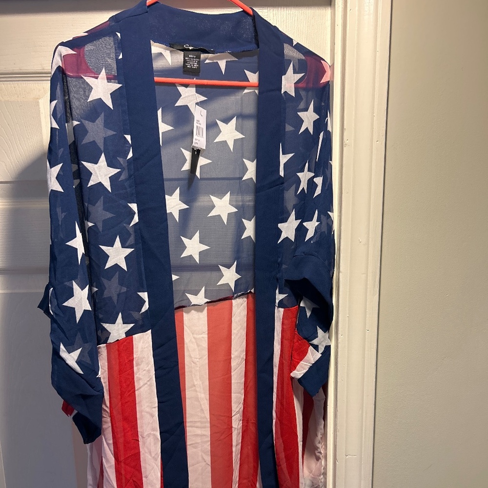 Flag Cover Up- NWT